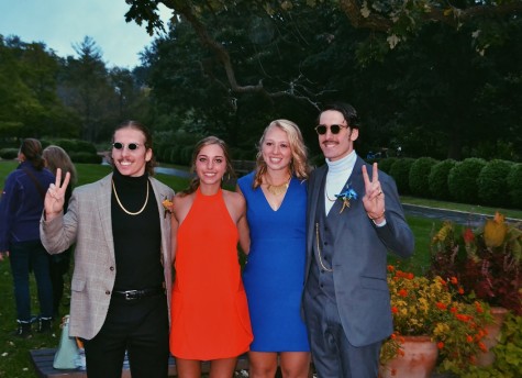 The couples strike a pose on the night of Homecoming