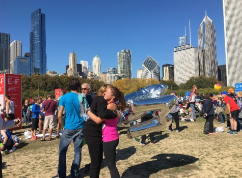 Alli Stein after running the Chicago marathon. Photo courtesy of Alli Stein.