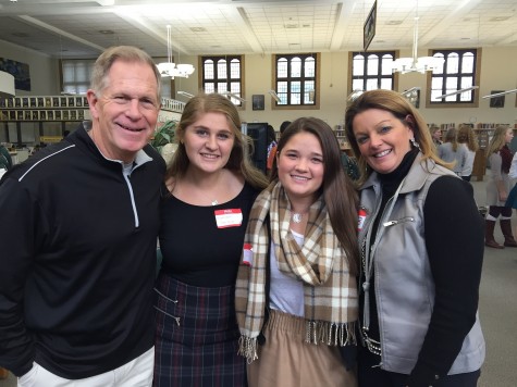 Student Council Executive Board Leadership, Kathleen Bertoia and Madison MacIsaac, with keynote speakers Dana and Deb Hult from C.O.R.E Trainings. 