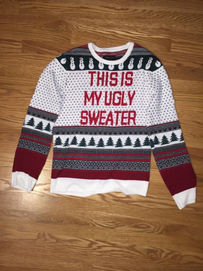 This is my Ugly Sweater, yet another example of spreading the holiday fun. 