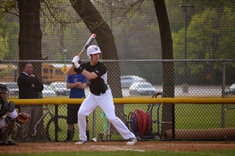 Arno up to bat against York during last year's season. 