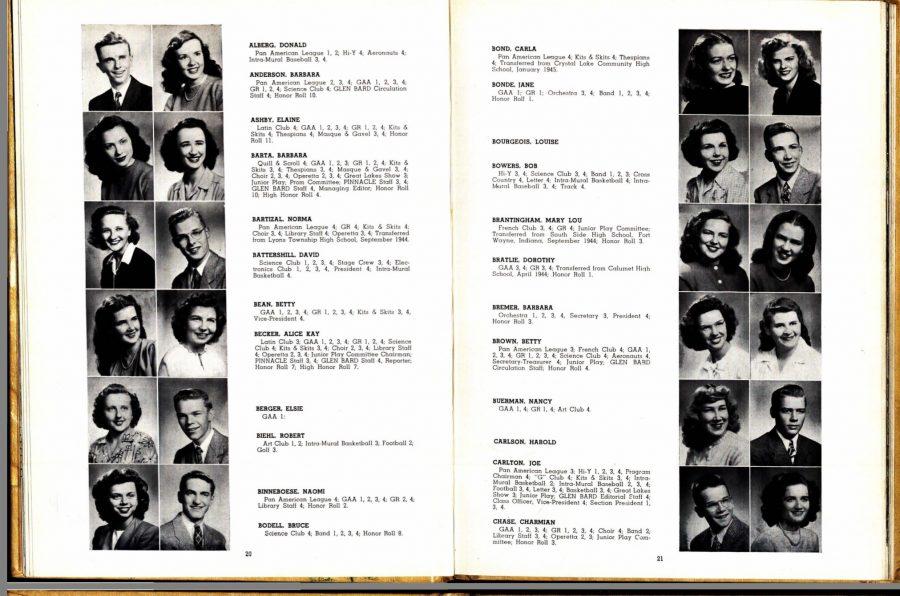 Students from the class of 1946. 