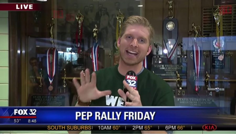 Behind the Scenes of Fox 32 Chicagos Pep Rally Friday News Coverage