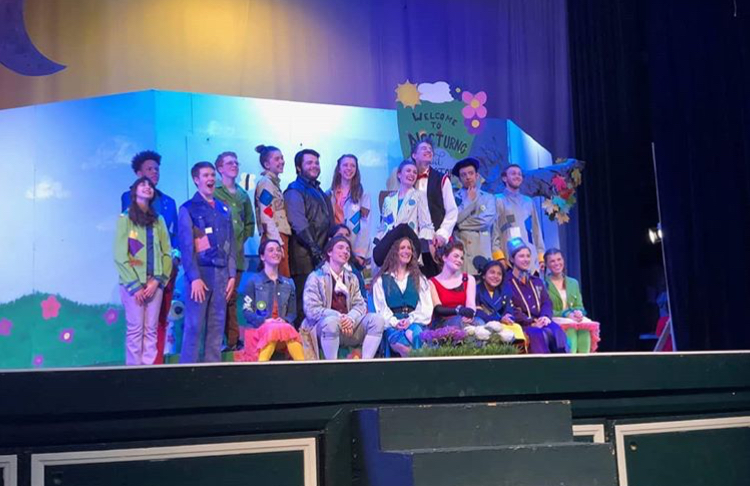 Cast of the Glenbard West Theatre's spring children's play "Still Life with Iris".